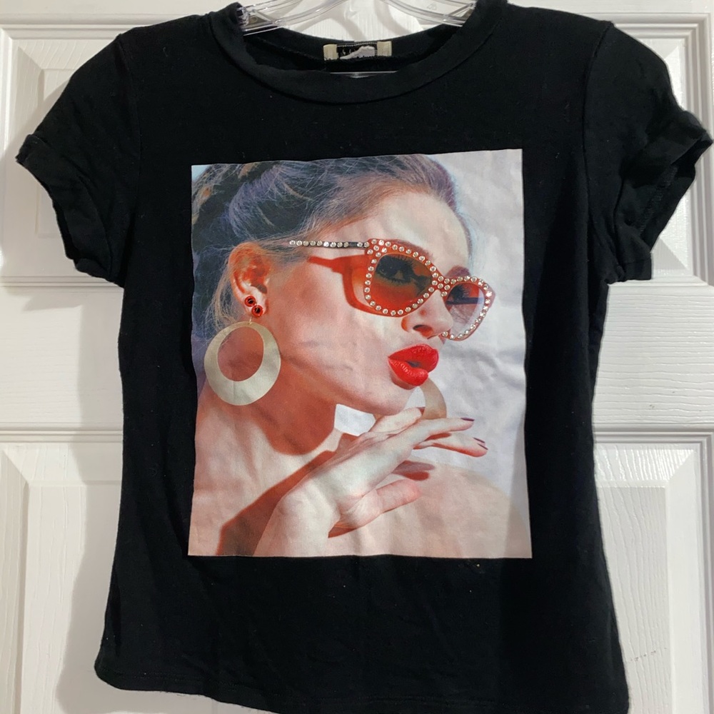 Rainbow T-shirt with print on front